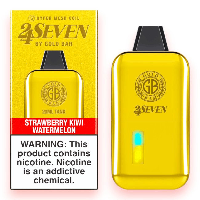 GOLD BAR 24SEVEN 24000 5% - STRAWBERRY KIWI WATERMELON