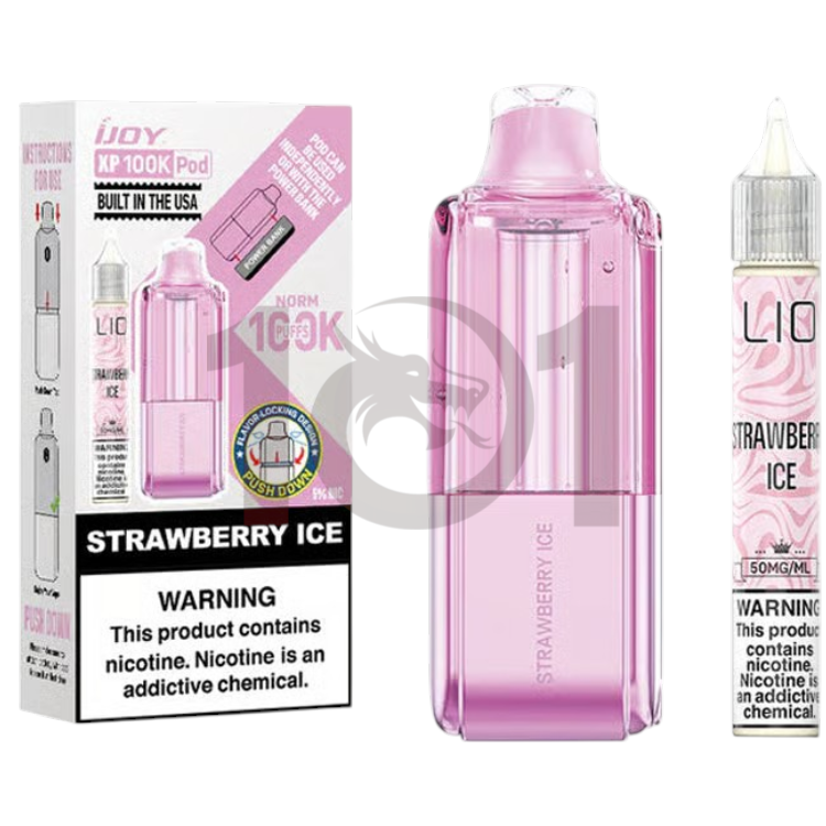 IJOY XP100K  (W/E-LIQUID BOTTLE) POD 5% - STRAWBERRY ICE