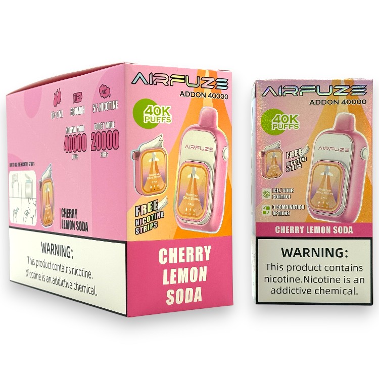 AIRFUZE ADDON ICE CONTROL 40000 5% - CHERRY LEMON SODA