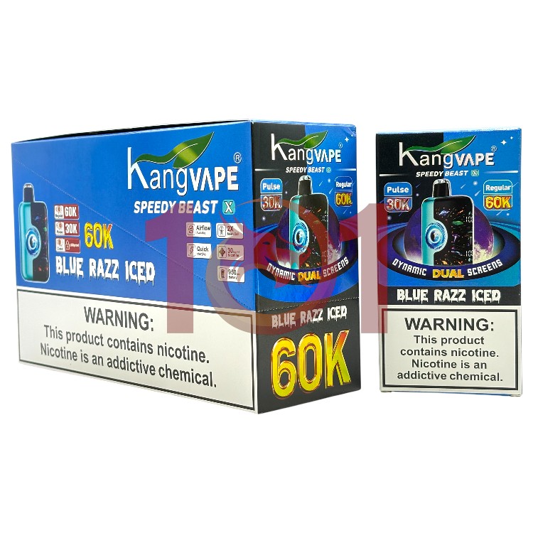 KANGVAPE SPEEDY BEAST 60000 5% - BLUE RAZZ ICED