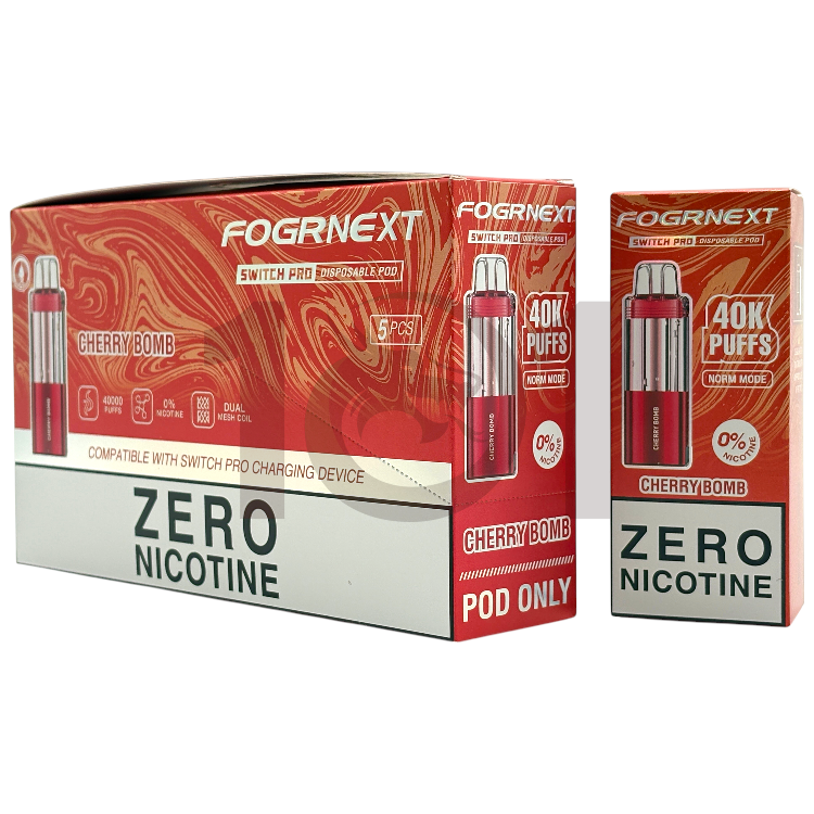 FOGRNEXT 40000 SWITCH PRO POD 0% - CHERRY BOMB