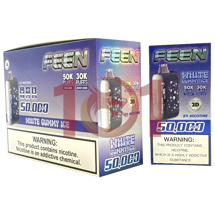 FEEN 50000 5% - WHITE GUMMY ICE
