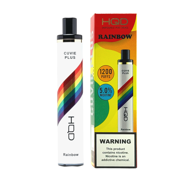 HQD CUVIE PLUS 1200 5% - RAINBOW