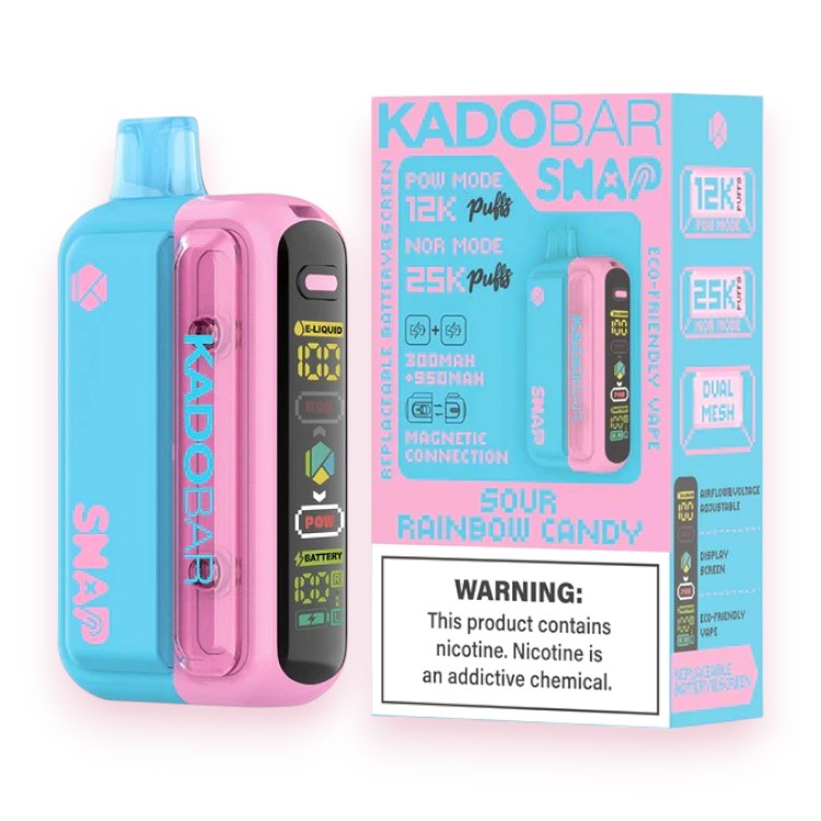 KADO BAR SWITCH PRO 25000 POD 5% - SOUR RAINBOW CANDY