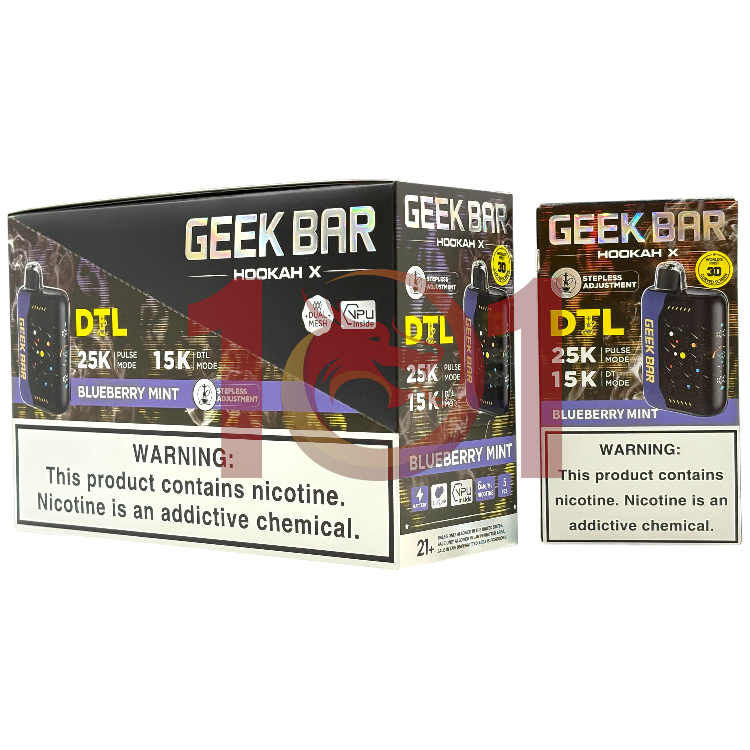 GEEK BAR HOOKAH X 25000 0.6% - BLUEBERRY MINT