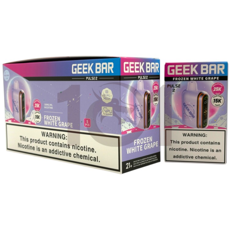 GEEK BAR PULSE 2 25000 5% - FROZEN WHITE GRAPE