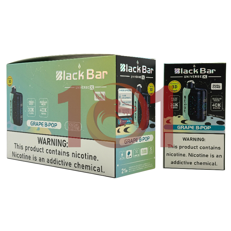 BLACK BAR UNIVERSE X 40000 5% - GRAPE B-POP