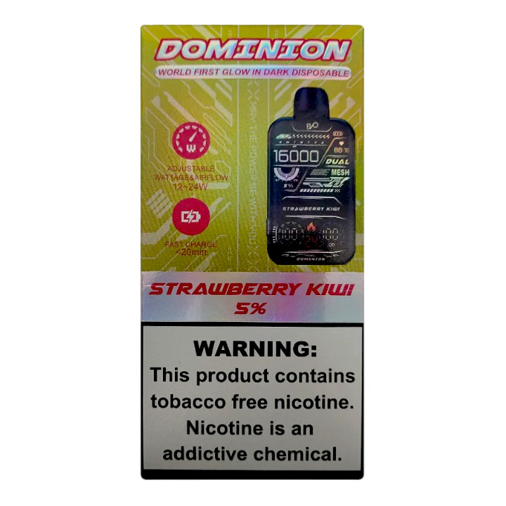EVO DOMINION 16000 5% - STRAWBERRY KIWI