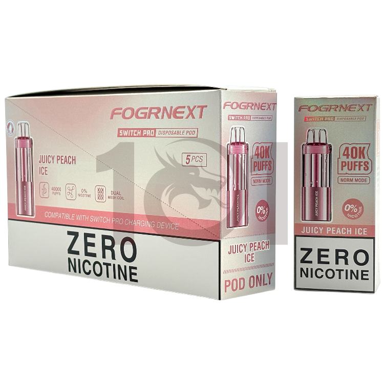 FOGRNEXT 40000 SWITCH PRO POD 0% - JUICY PEACH ICE