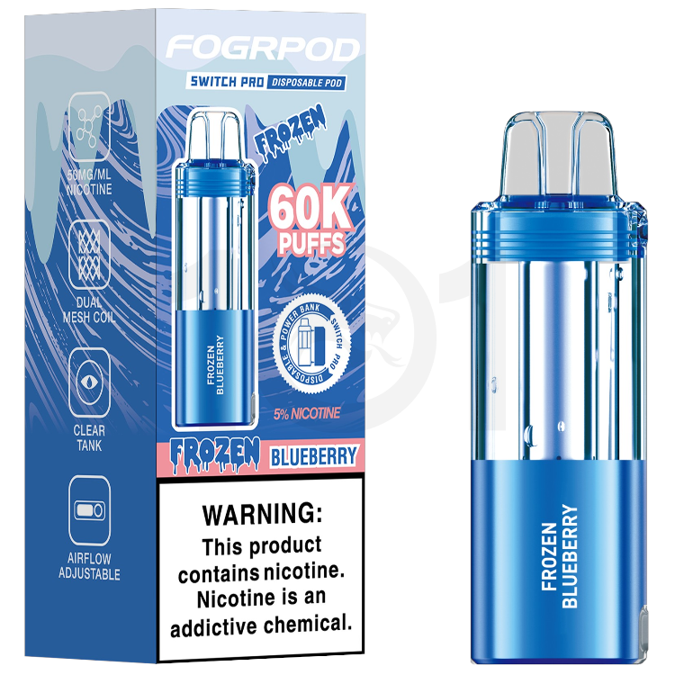 FOGRPOD 60000 SWITCH PRO POD 5% - FROZEN - BLUEBERRY