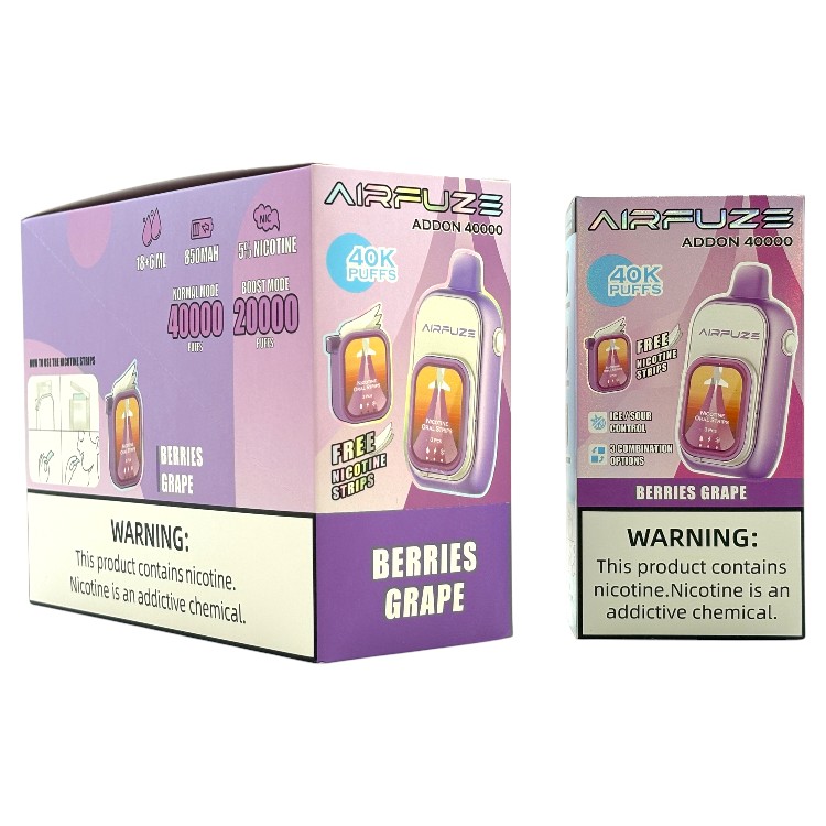 AIRFUZE ADDON ICE CONTROL 40000 5% - BERRIES GRAPE