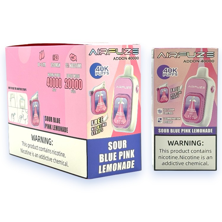 AIRFUZE ADDON ICE CONTROL 40000 5% - SOUR BLUE PINK LEMONADE