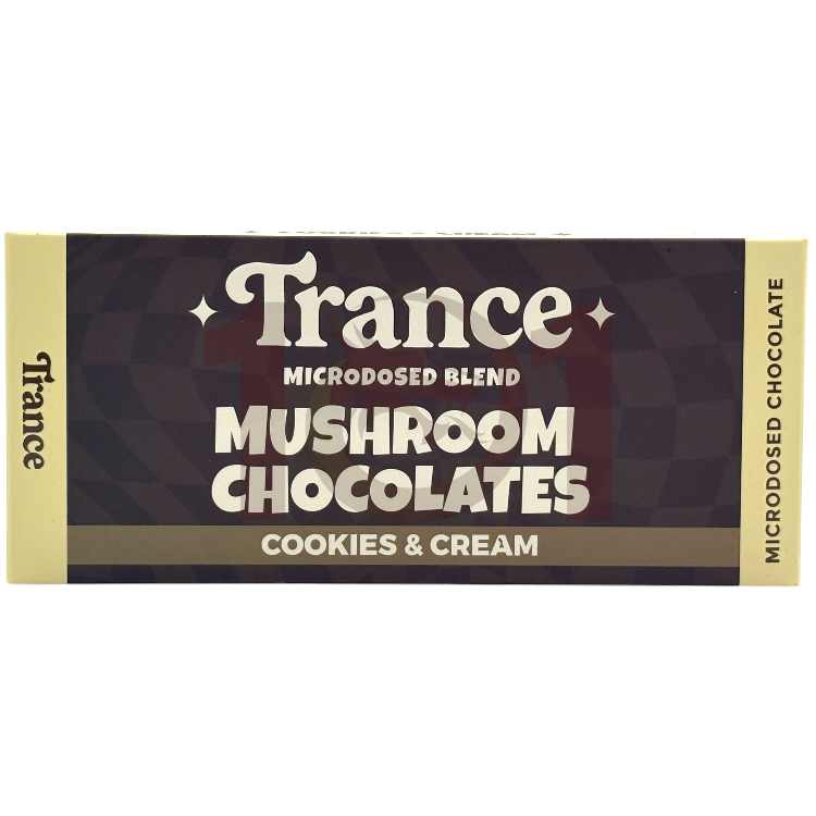 TRANCE - MUSHROOM - CHOCOLATE - MICRODOSED BLEND - 10GM/CT - 10CT/PK - COOKIES & CREAM