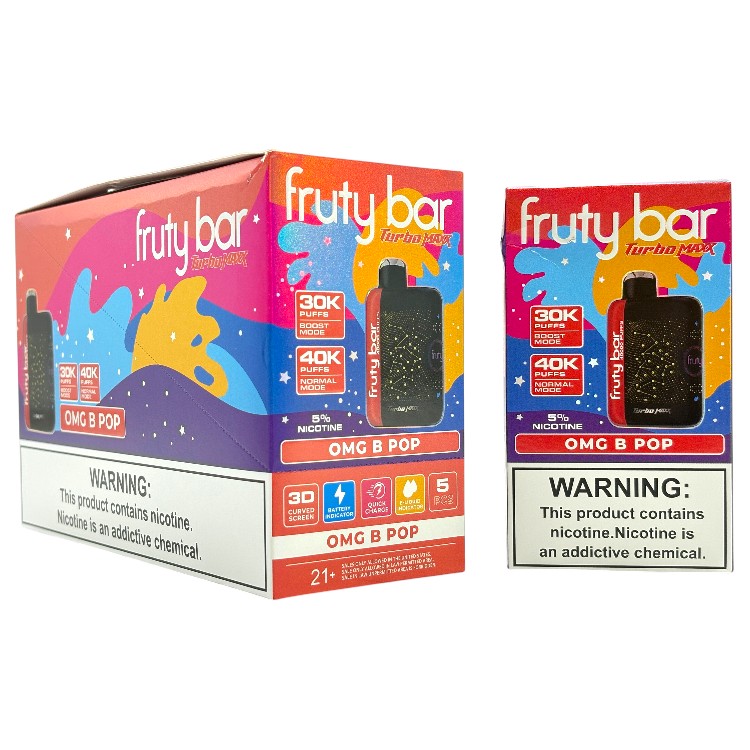 FRUTY BAR TURBO MAX 40000 5% - OMG B POP