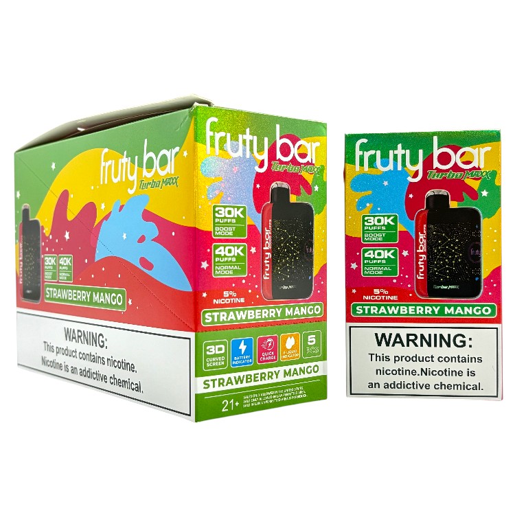 FRUTY BAR TURBO MAX 40000 5% - STRAWBERRY MANGO