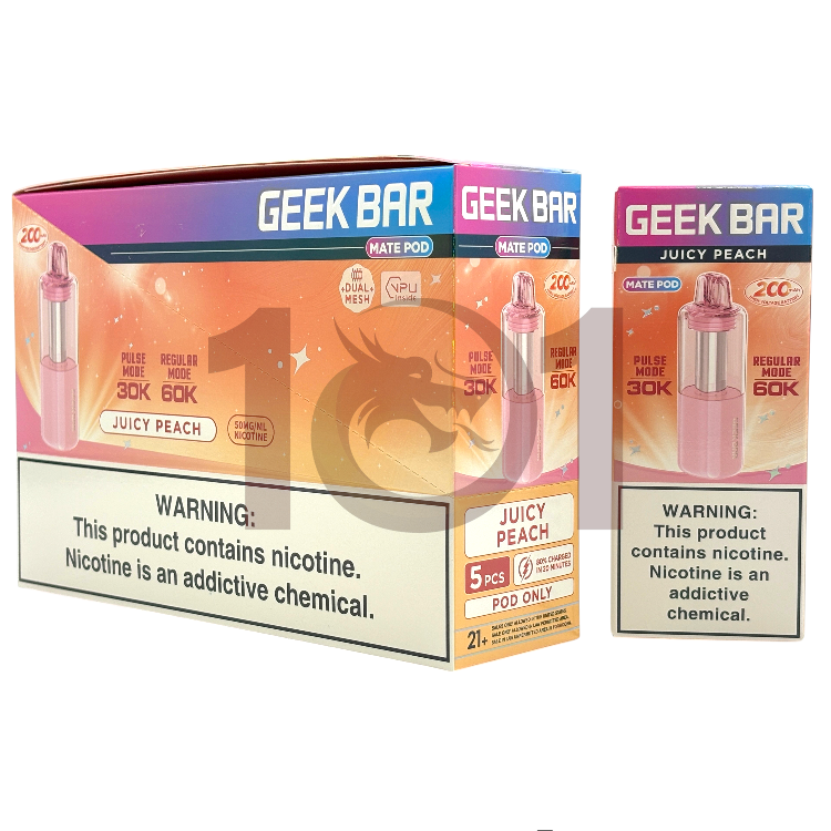 GEEK BAR MATE KIT 60000 POD 5% - JUICY PEACH