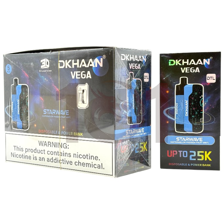 DKHAAN VEGA 25000 DTL POD DEVICE 3% - STARWAVE WATERMELON PASSION FRUIT MINT