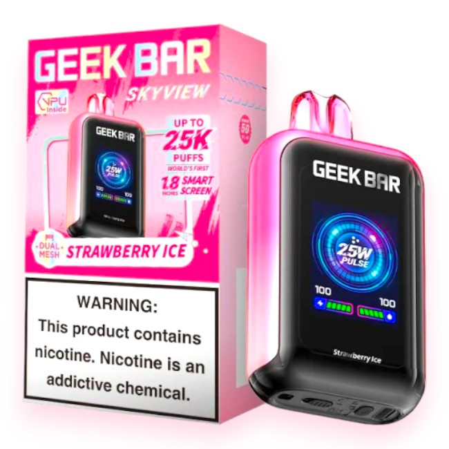 GEEK BAR SKYVIEW 25000 5% - STRAWBERRY ICE