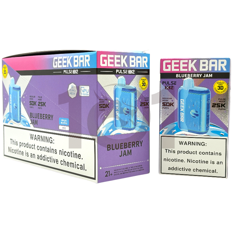 GEEK BAR PULSE X2 50000 5% - BLUEBERRY JAM