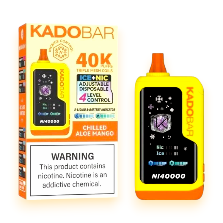 KADO BAR ICE+NIC NI40000 5% - CHILLED ALOE MANGO