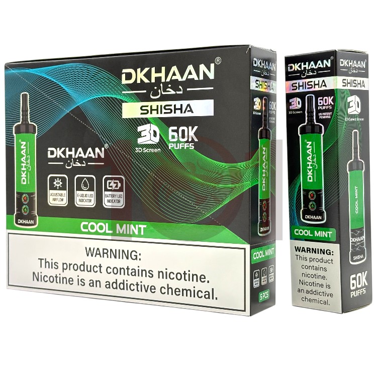 DKHAAN SHISHA 60000 0.5% - COOL MINT