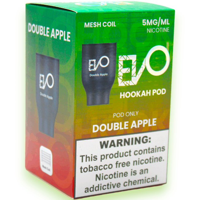 EVO HOOKAH POD 5% - DOUBLE APPLE