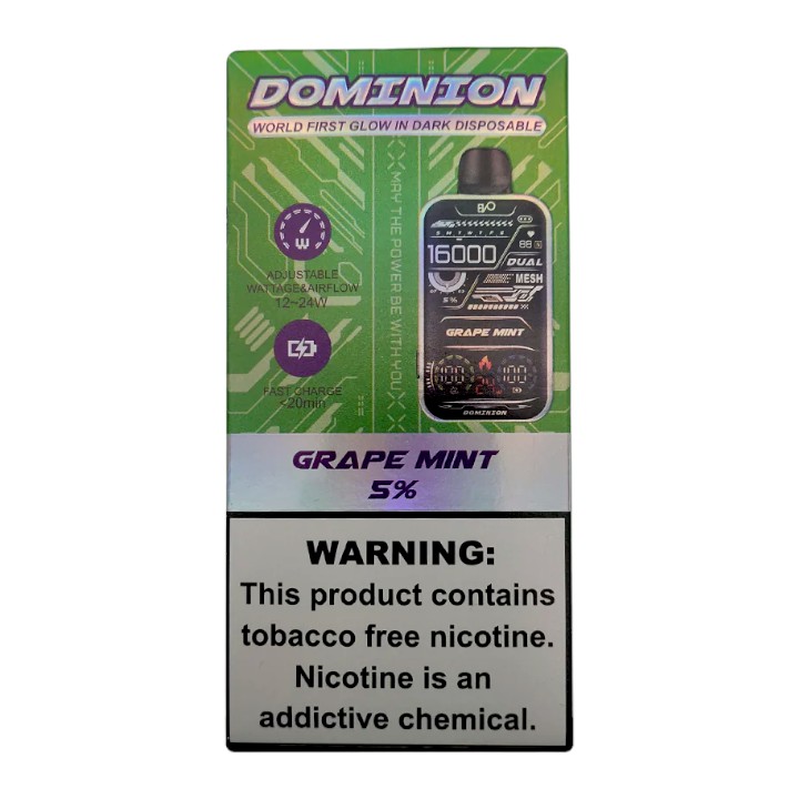 EVO DOMINION 16000 5% - GRAPE MINT