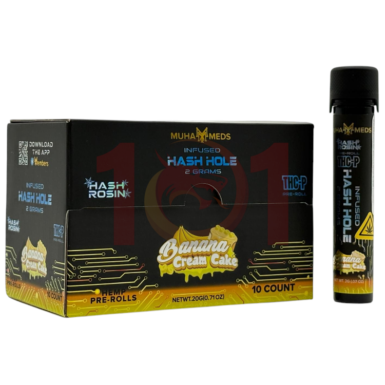 MUHA MEDSHASH HOLE THCP PREROLL 2GM - BANANA CREAM CAKE