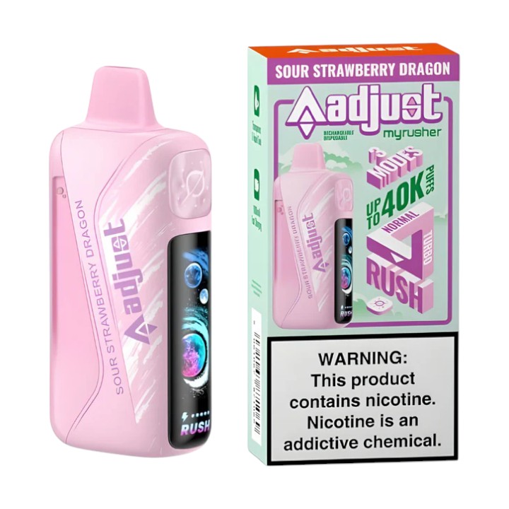 ADJUST MY RUSHER 40000 5% - SOUR STRAWBERRY DRAGON