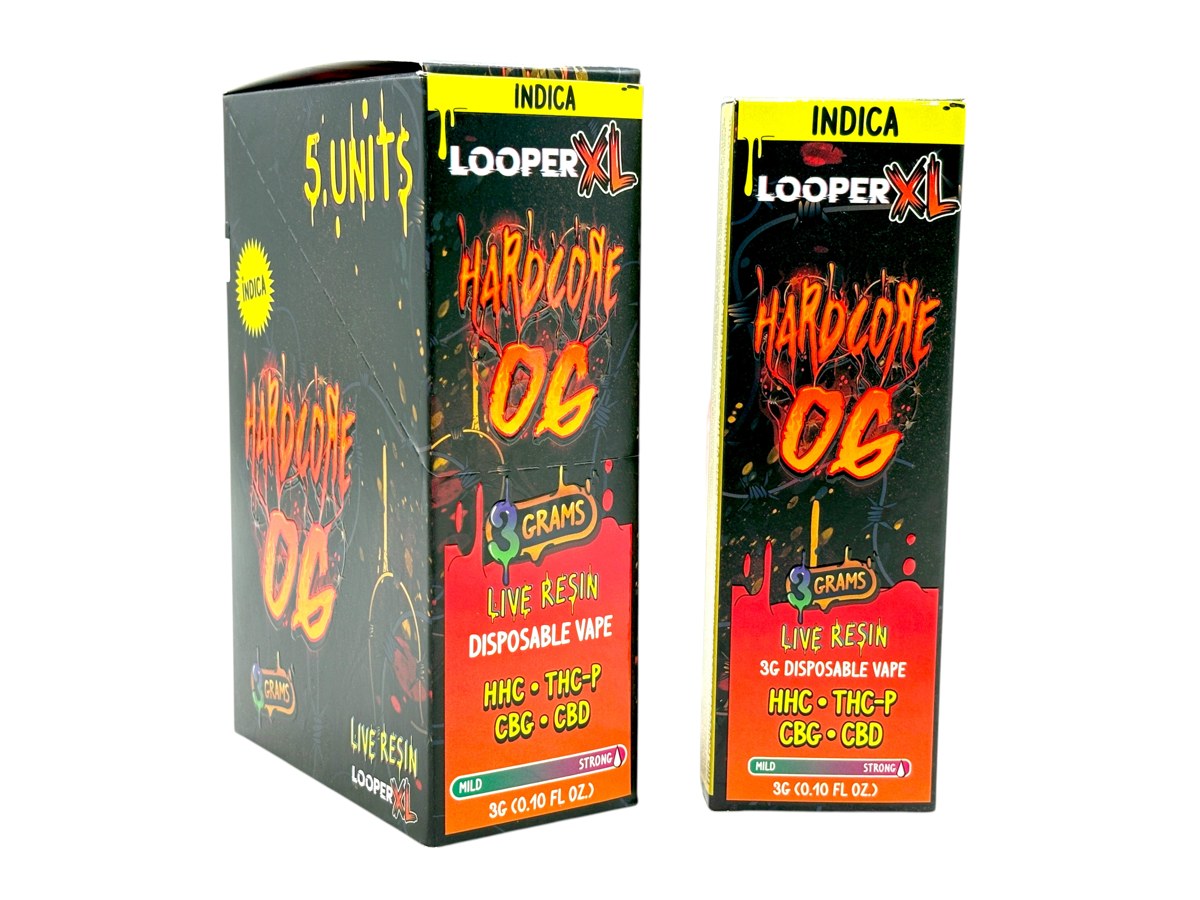 LOOPER THCP 3.0GM DISPOSABLE INDICA - HARDCORE OG