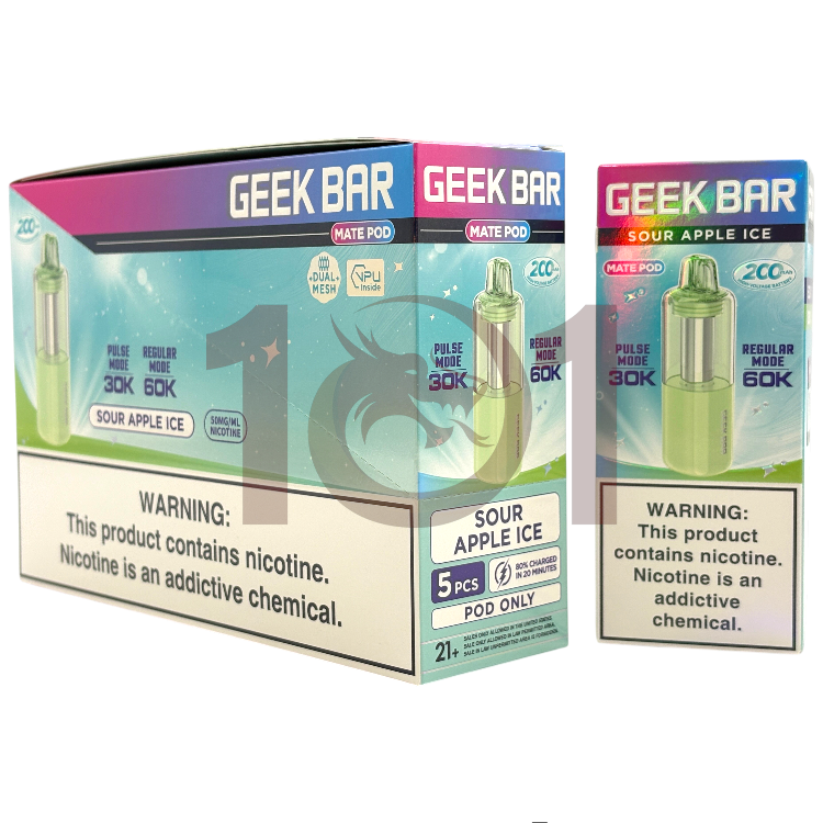 GEEK BAR MATE KIT 60000 POD 5% - SOUR APPLE ICE