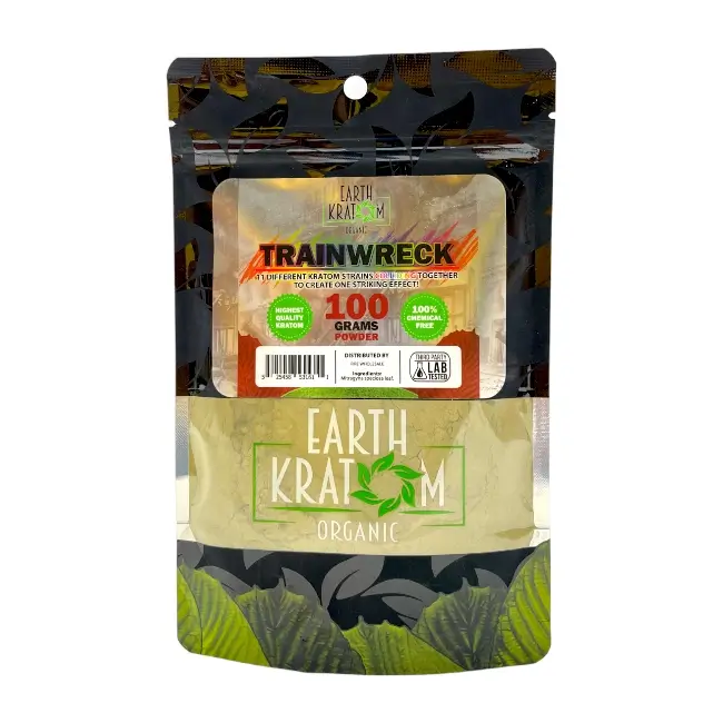 EARTH KRATOM POWDER 100GM - TRAINWRECK