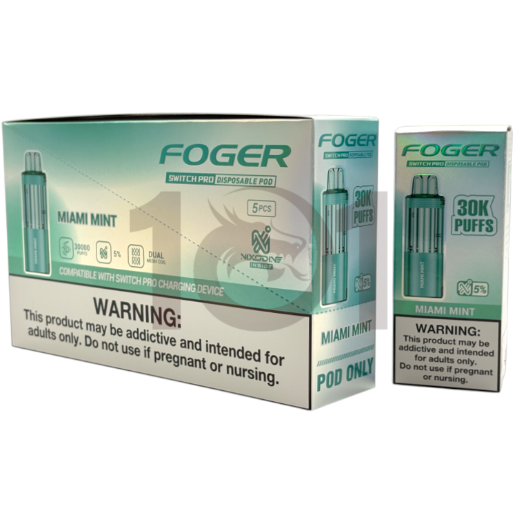 FOGER NIXODINE SWITCH PRO 30000 POD 5% - MIAMI MINT