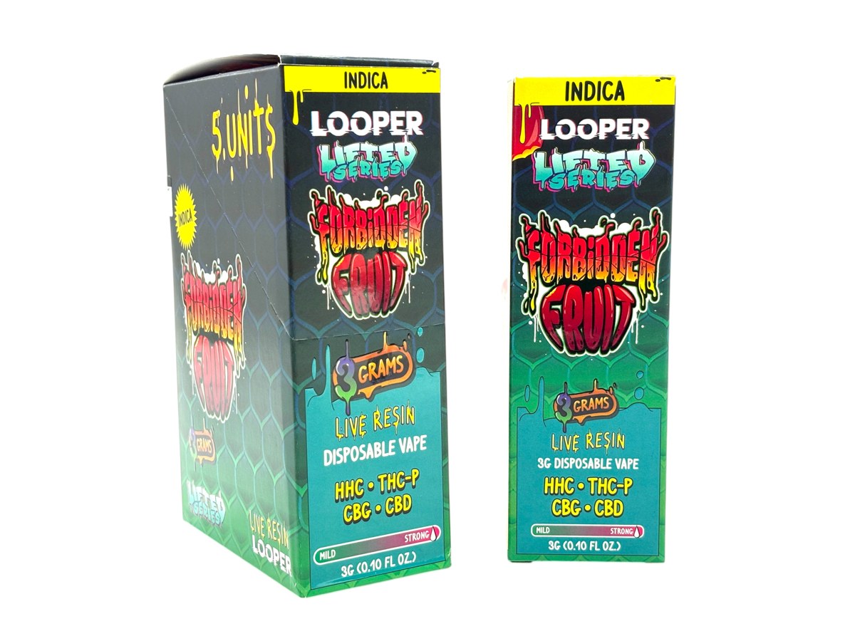 LOOPER THCP 3.0GM DISPOSABLE INDICA - FORBIDDEN FRUIT