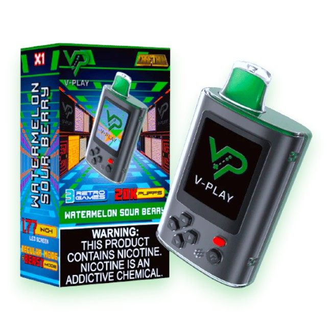 CRAFTBOX V-PLAY 20000 5% - WATERMELON SOUR BERRY