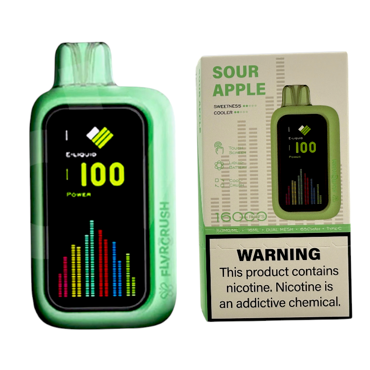 FLVR CRUSH 16000 5% - SOUR APPLE