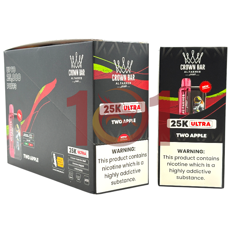 AL FAKHER CROWN BAR ULTRA 25000  0.5% - TWO APPLE