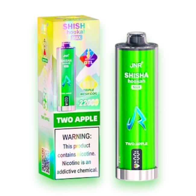 JNR SHISHA HOOKAH MAX 22000 5% - TWO APPLE