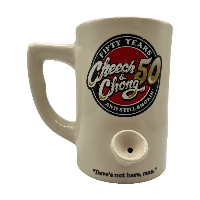 CHEECH & CHONG  MUG PIPE  11OZ  1CT  50TH LOGO