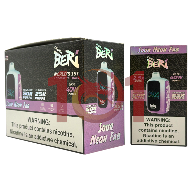 BERI CRUSH 50000 5% - SOUR NEON FAB