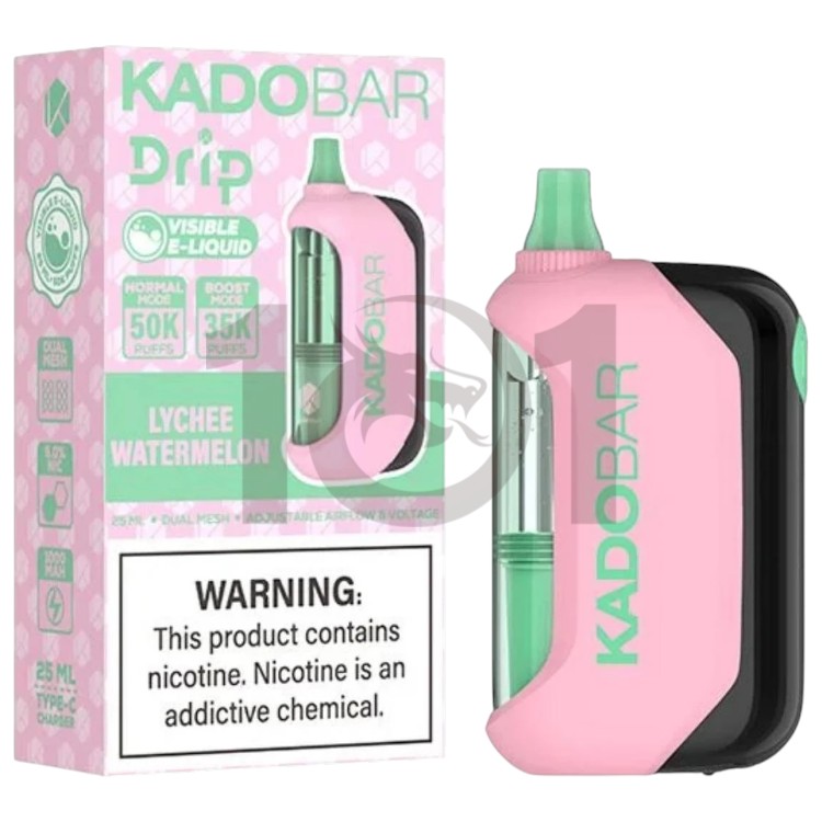 KADO BAR DRIP 50000 5% - LYCHEE WATERMELON