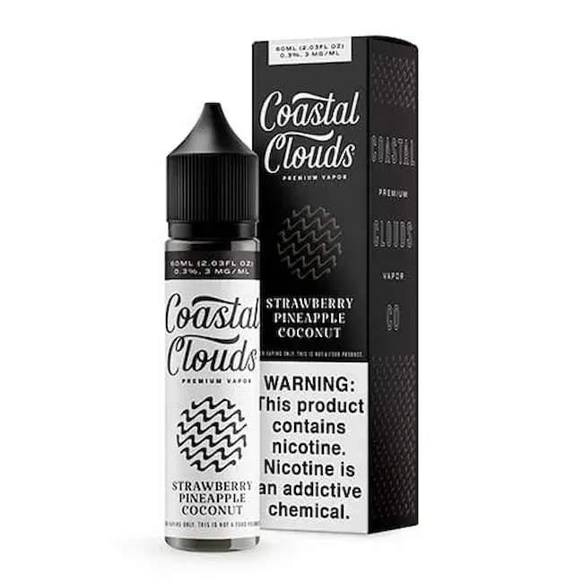 COASTAL CLOUDS 3MG 60ML - STRAWBERRY PINEAPPLE COCONUT