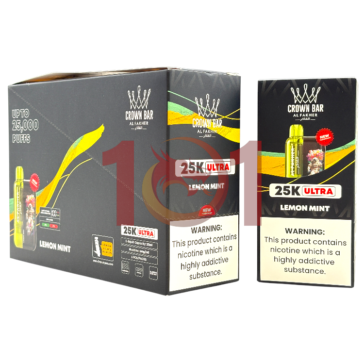 AL FAKHER CROWN BAR ULTRA 25000  0.5% - LEMON MINT