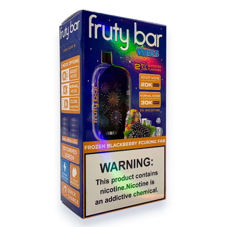 FRUTY BAR VIBES 30000 5% - FROZEN BLACKBERRY FCUKING FAB
