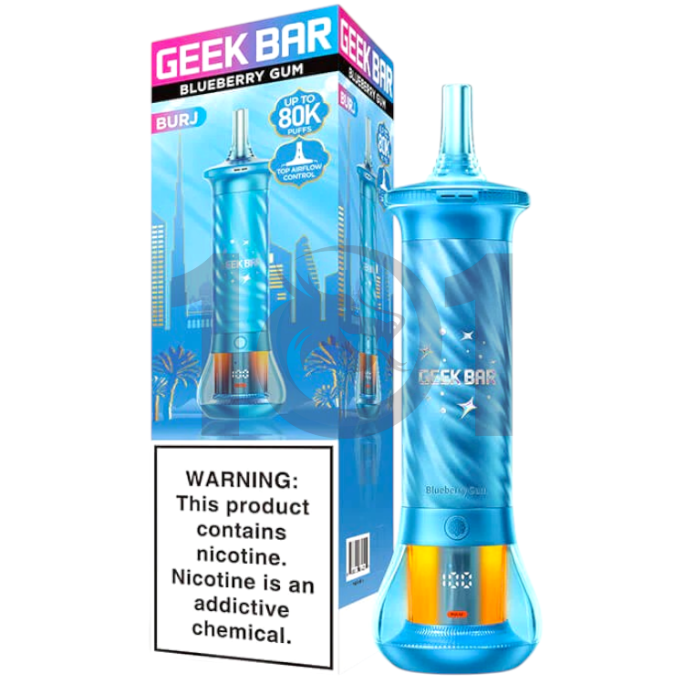 GEEK BAR BURJ 80000 0.5% - BLUEBERRY GUM