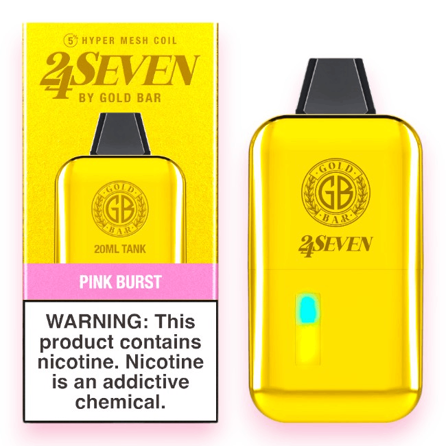 GOLD BAR 24SEVEN 24000 5% - PINK BURST