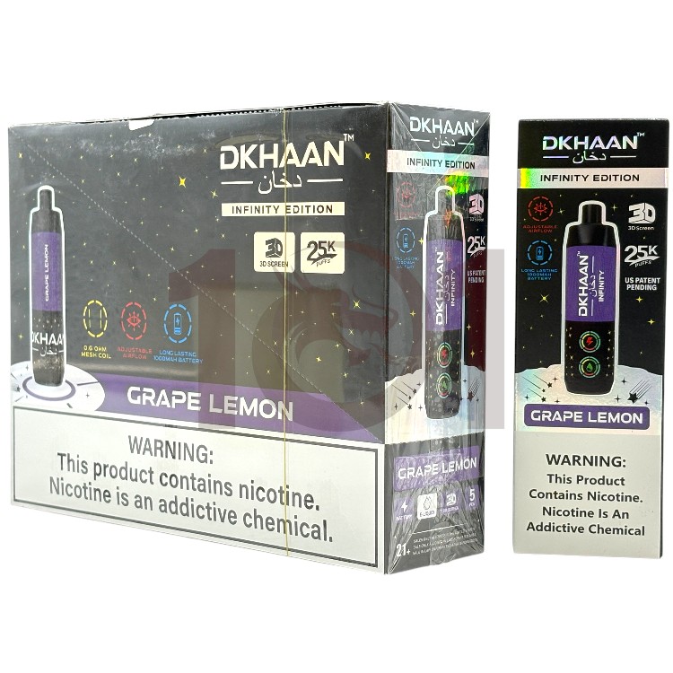DKHAAN 25000 INFINITY EDITION 5% - GRAPE LEMON