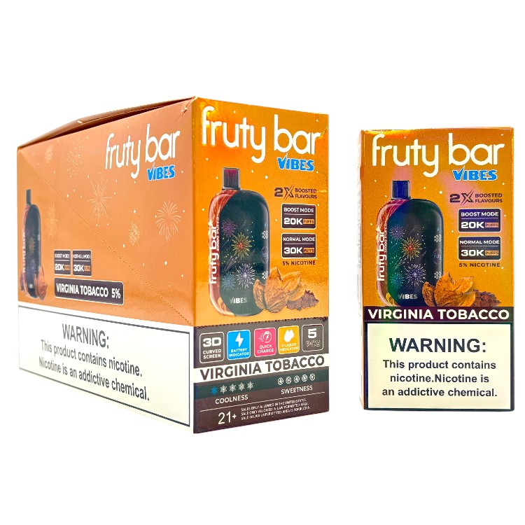 FRUTY BAR VIBES 30000 5% - VIRGINIA TABACCO