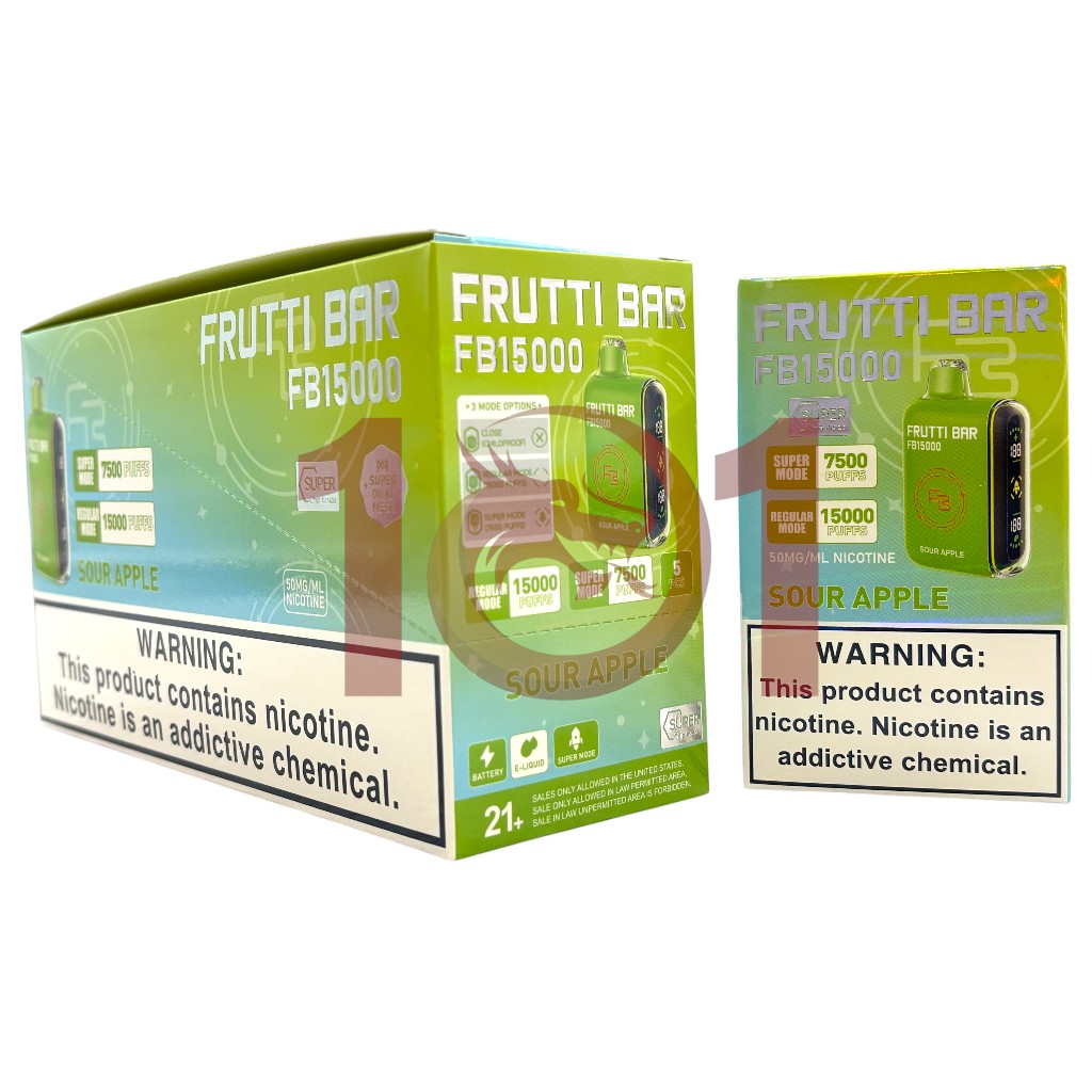 FRUTTI BAR FB15000 5% - SOUR APPLE