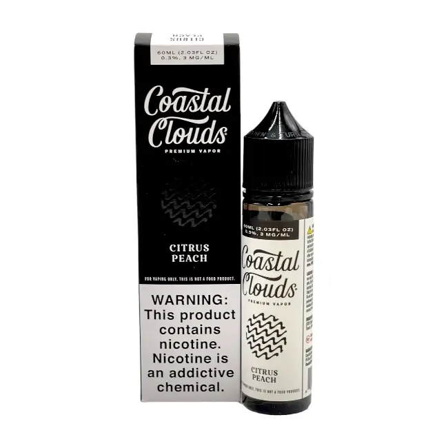 COASTAL CLOUDS 3MG 60ML - SUGARED NECTARINE (CITRUS PEACH)